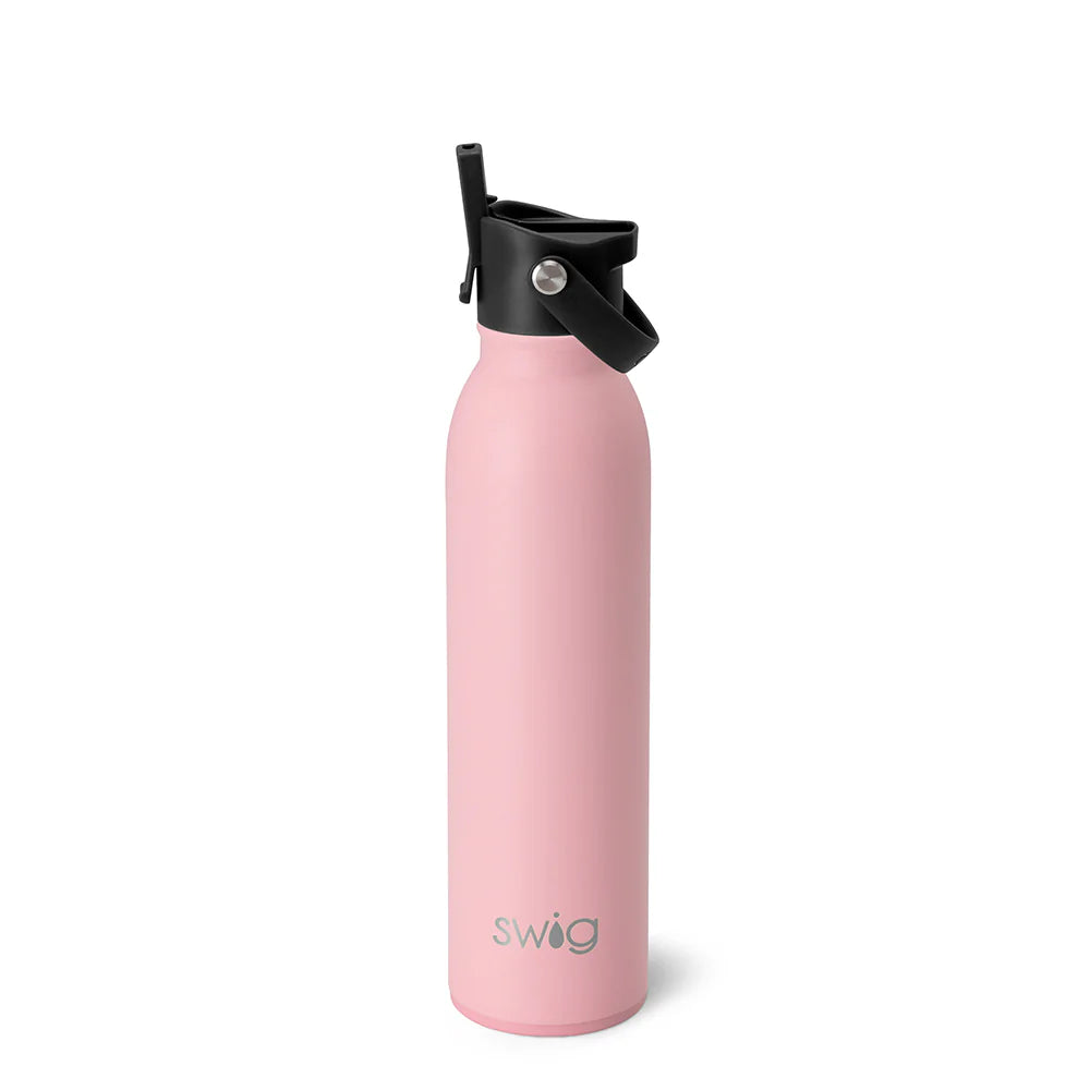 Swig Life - Soft Matte Blush Flip + Sip 20 oz Bottle