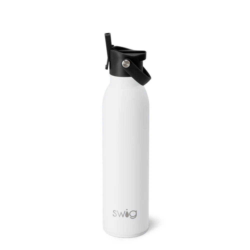 Swig Life - Soft White Matte Flip + Sip 20 oz Bottle