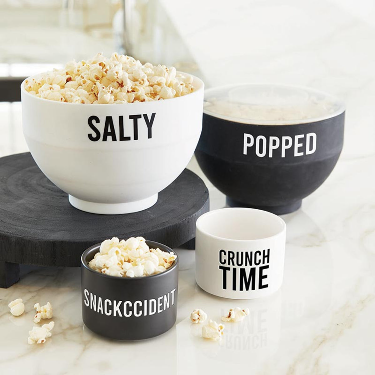 Salty Silicon Popcorn Popper Microwave Bowl
