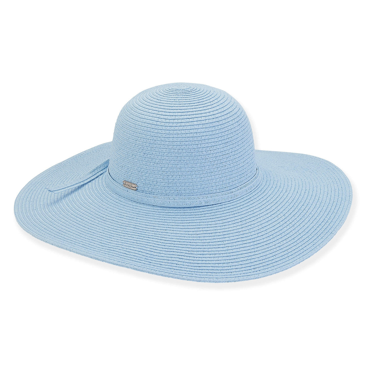 Santa Monica Wide Brimmed Floppy Hat - Light Blue