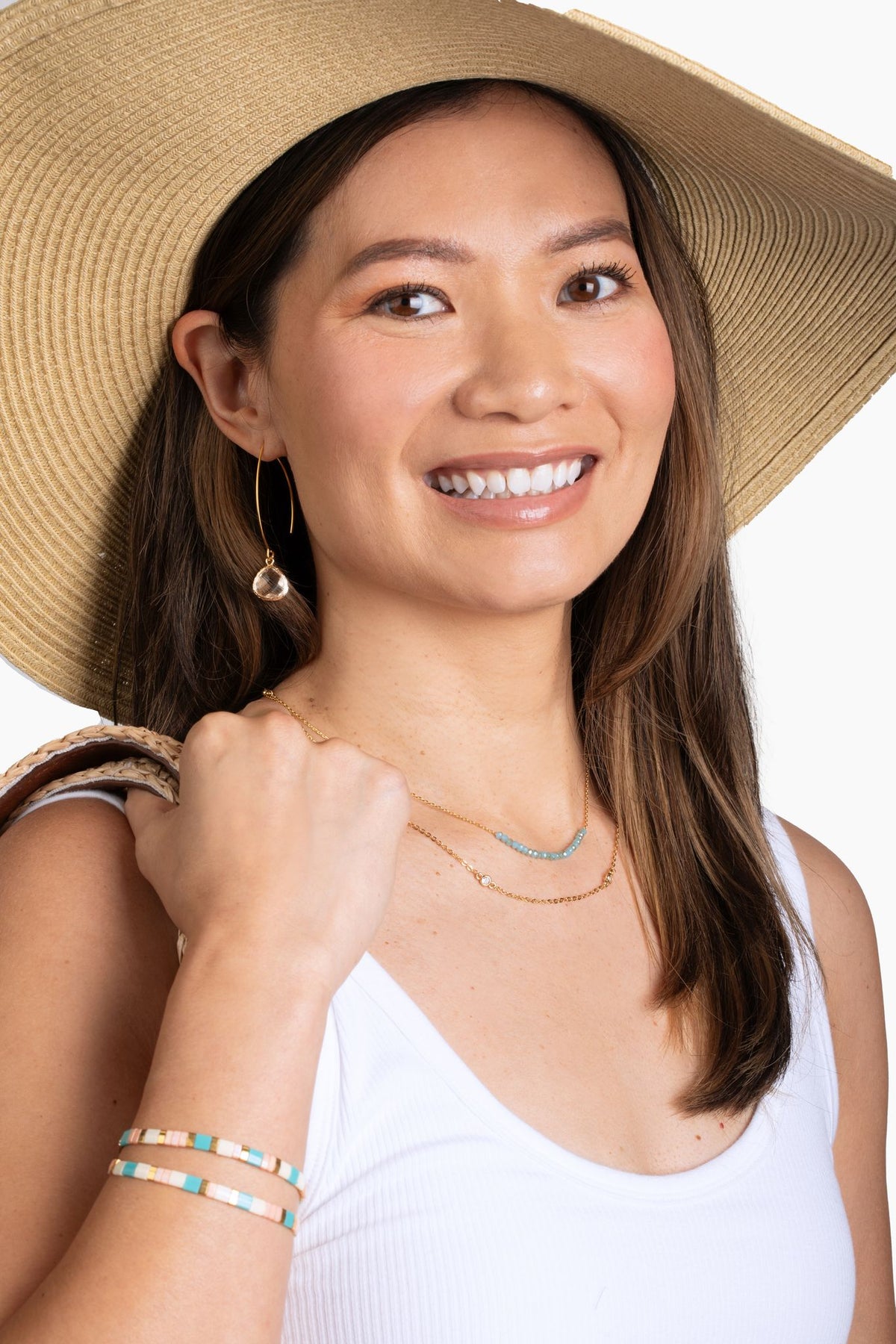 Santa Monica Wide Brimmed Floppy Hat - Natural