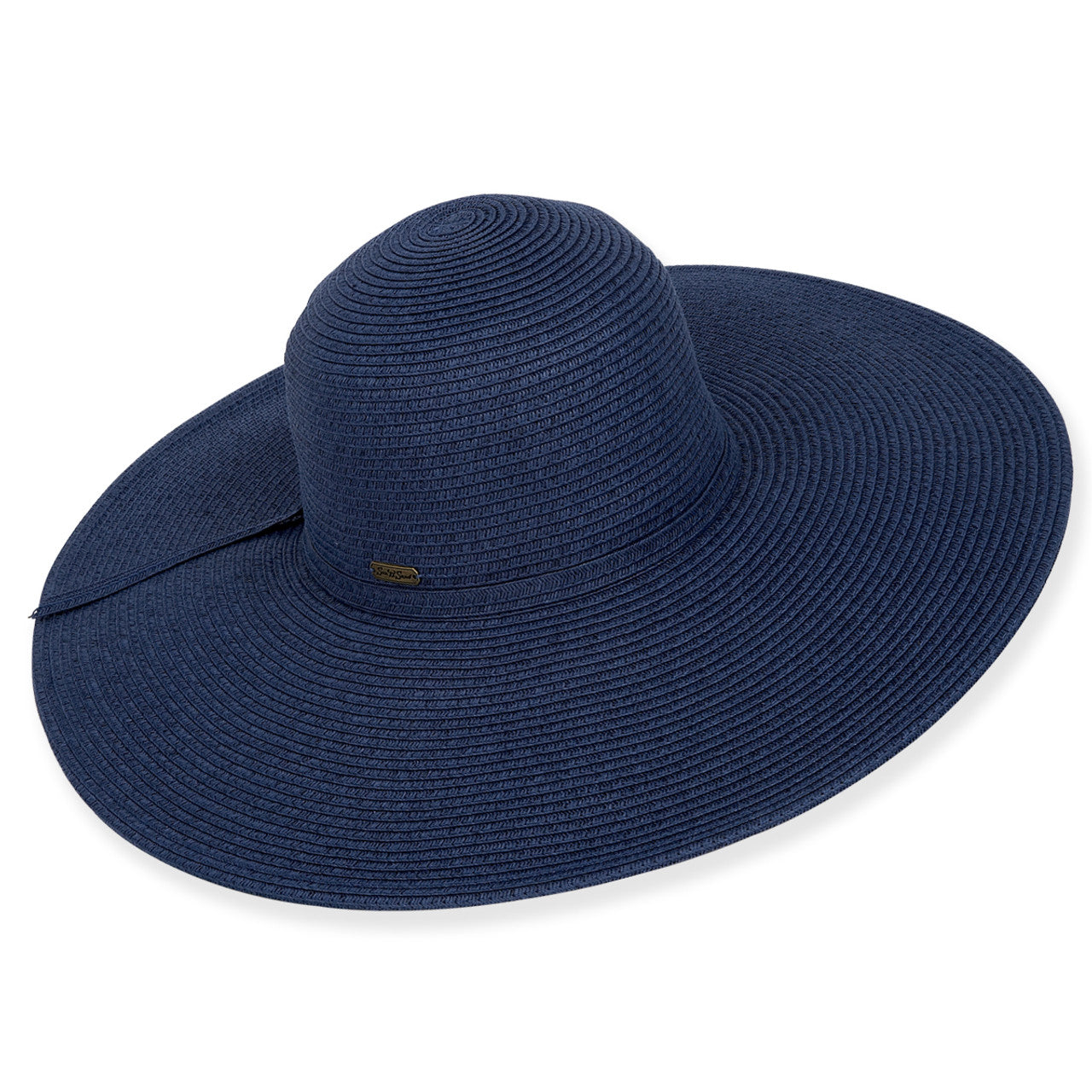 Santa Monica Wide Brimmed Floppy Hat - Navy